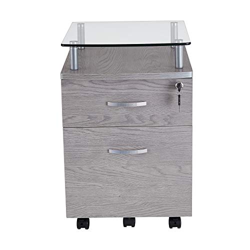 Techni Mobili Grey / Regular / Modern Vertical File Cabinets