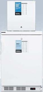 ACCUCOLD Summit Appliance FF7LW-FS24LSTACKPRO Stacked 24" Wide All-Refrigerator/All-Freezer Combination with Stacking Rack, Locks, Factory-Installed Probe Holes