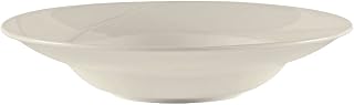 Tuxton China ASU-062 Soup Bowl, 10-1/2 oz., 9-1/2" Dia., Round, Rim, Embossed Pattern, Microwave & Dishwasher Safe, Oven Proof, Fully vitrified, Lead-Free, Ceramic, AlumaTux, San Marino, Case of 24