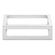 Cerve Collection MDEX Chrome Display Riser - 7" L x 7" W x 2" H by HUBERT – Alloy Steel, Silver, Model 96897a