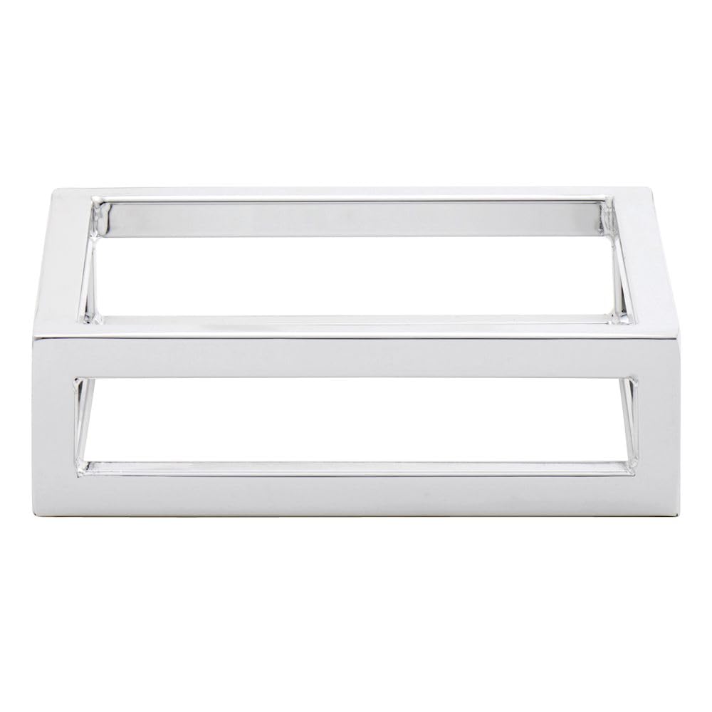 Cerve Collection MDEX Chrome Display Riser - 7" L x 7" W x 2" H by HUBERT – Alloy Steel, Silver, Model 96897a