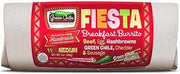 Green Chile Food Fiesta Breakfast Burrito with Beef Egg Hashbrowns Green Chile Cheddar and Sausage, 7 Ounce -- 12 per case.