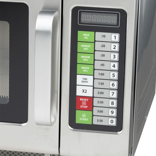 Winco 1.2 Cubic Feet / 1,800 W (Touch) / Silver Countertop Microwave Ovens