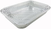 Handi-Foil 4 lb. Oblong Aluminum Entrée Dinner Food Storage Pan w/Dome Lid (Pack of 250)