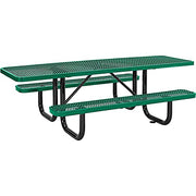 Global Industrial Green / 96"l X 60"w X 29.5"h / Industrial Picnic Tables