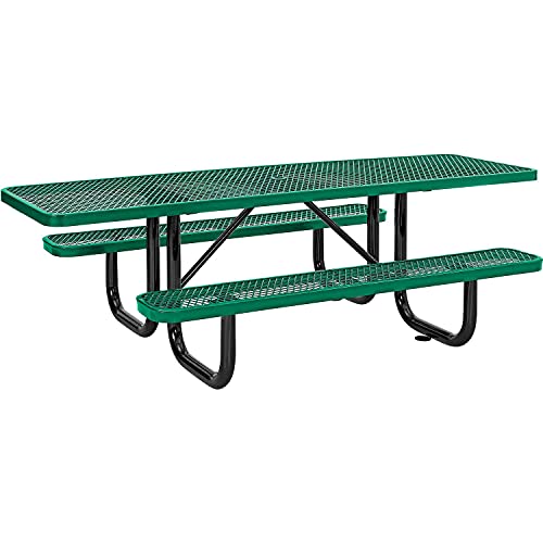 Global Industrial Green / 96"l X 60"w X 29.5"h / Industrial Picnic Tables
