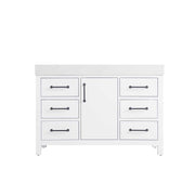 Nathan Bathroom Vanity White by Lighting Design – Wood, White, Model VF60648WH