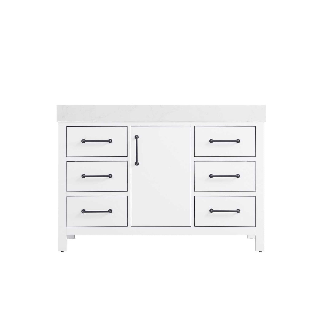 Nathan Bathroom Vanity White by Lighting Design – Wood, White, Model VF60648WH