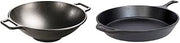 Lodge 14 Inch Cast Iron Wok 15 Inch Cast Iron Skillet