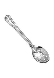 Winco 11" / Perforated / Silver Cooking Spoons