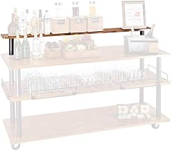 Sierra Collection – U-Build Cart Optional Shelf – 8W x 48D x 9H – Wood