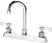 Krowne Royal Series 8" Center Deck Mount Faucet, 3-1/2" Gooseneck Spout, 15-525L