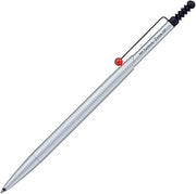 Tombow Zoom 727Collection Silver Ballpen - Silver/Red Clip Ball