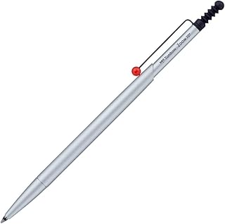 Tombow Zoom 727Collection Silver Ballpen - Silver/Red Clip Ball