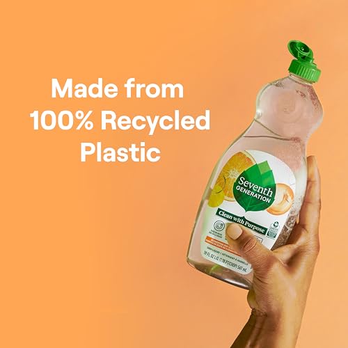 Seventh Generation Clementine Zest / 50 Fl Oz (Pack of 3) / Clementine Zest Refill Dish Soap