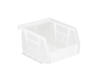 Quantum Storage QUS210 Ultra Stack and Hang Bins - 5-3/8” x 4-1/8” x 3” - 24 Pack by QUANTUM STORAGE SYSTEMS – 10.0 pounds, Plastic, Clear, Pack of 24, Model QUS210CL