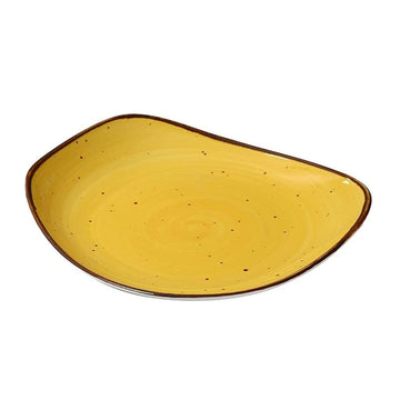 Lyon 10.5" Plate by Yanco – Large, China, Yellow, Pack of 12, Model LY-110YL