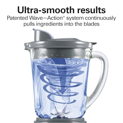 Hamilton Beach Gray / 40 Oz. Glass Jar (Pack of 1) / Countertop Blenders Countertop Blenders
