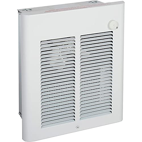 Berko Small Room Fan-Forced Wall Heater by Marley Engineered Products – 15.6"L x 12.2"W x 7.5"H, Northern White, Model SRA2027DSF