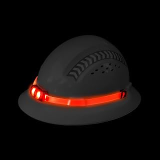 Coast LHS300 Rechargeable LED Lighted Helmet Strap with Two Modes (Solid/Flashing), Orange