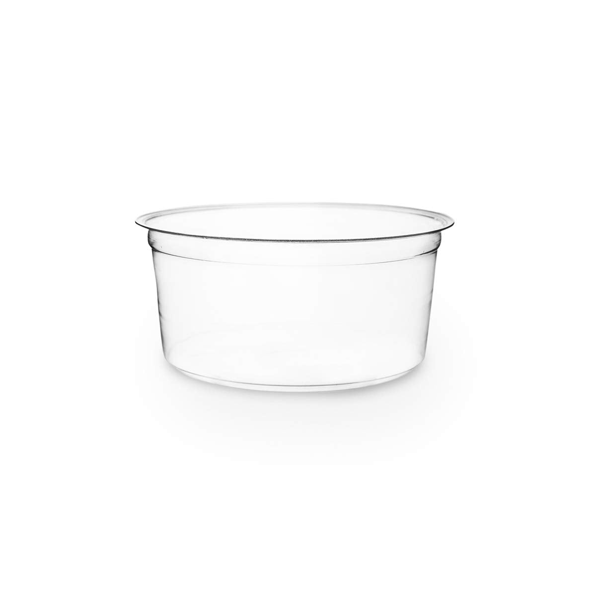 Compostable 12oz Clear Round Deli Containers by Vegware – 12oz, 12.0 ounces, Polyethylene Terephthalate (PET), Clear, Pack of 500