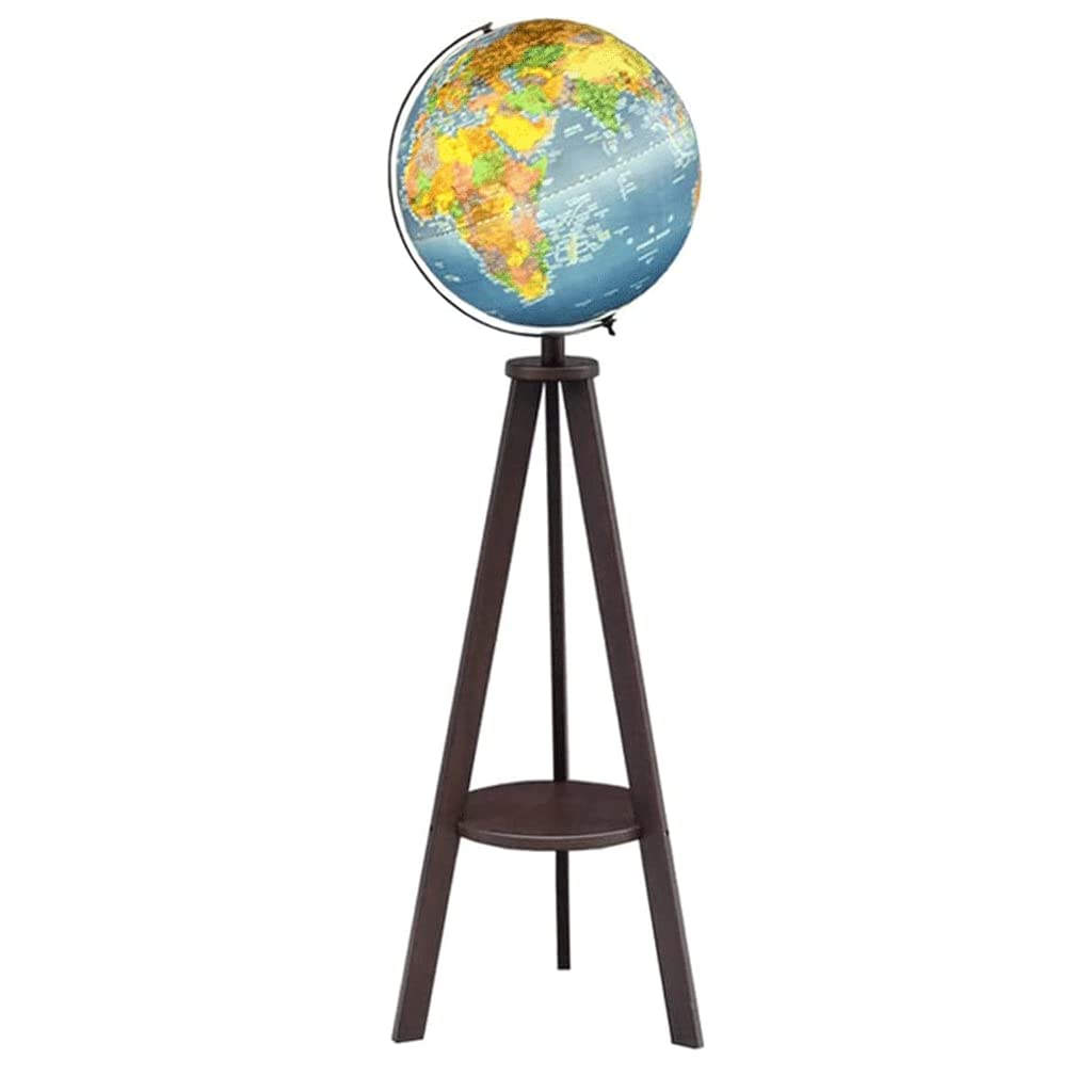 Globes, Wooden Storage Shelf Stand Raised Embossed Map Surface Globe(A1) by seDFHdry – One Size, Resin, A1, Model QLMACGMCC