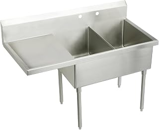 Elkay WNSF8254L2 Commercial Sink, Lustrous Satin Finish