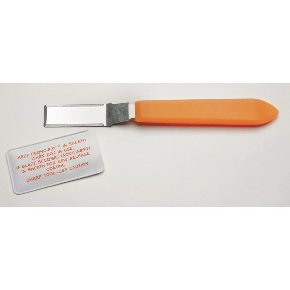 Label Remover Scraper by Retail Resource – Steel, Orange, Model 900415