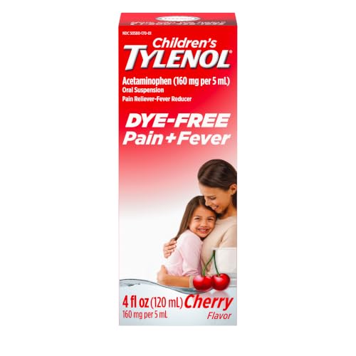 Tylenol Cherry Dye Free / 4 Ounce / Cherry (Dye-free) Acetaminophen