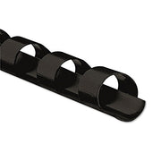 Fellowes 3/8" / 3/8", 25 Pack / Black Combs & Spines