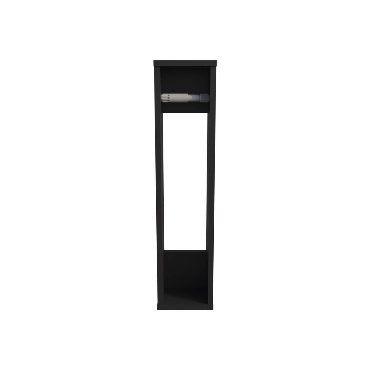 Freestanding Toilet Paper Holder Stand - Black Bathroom Dispenser by HomeStock – Model FM11031MLW-1335