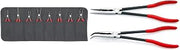 KNIPEX 8 Piece Precision Circlip Pliers Set (001958V02) and 2 Piece Extra Long Needle Nose Pliers Set (28 71 280, 28 81 280)