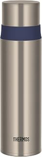 Thermos FFM-502 STBL Water Bottle, Stainless Steel Bottle, Cup Type, 16.9 fl oz (500 ml), Stainless Steel Blue