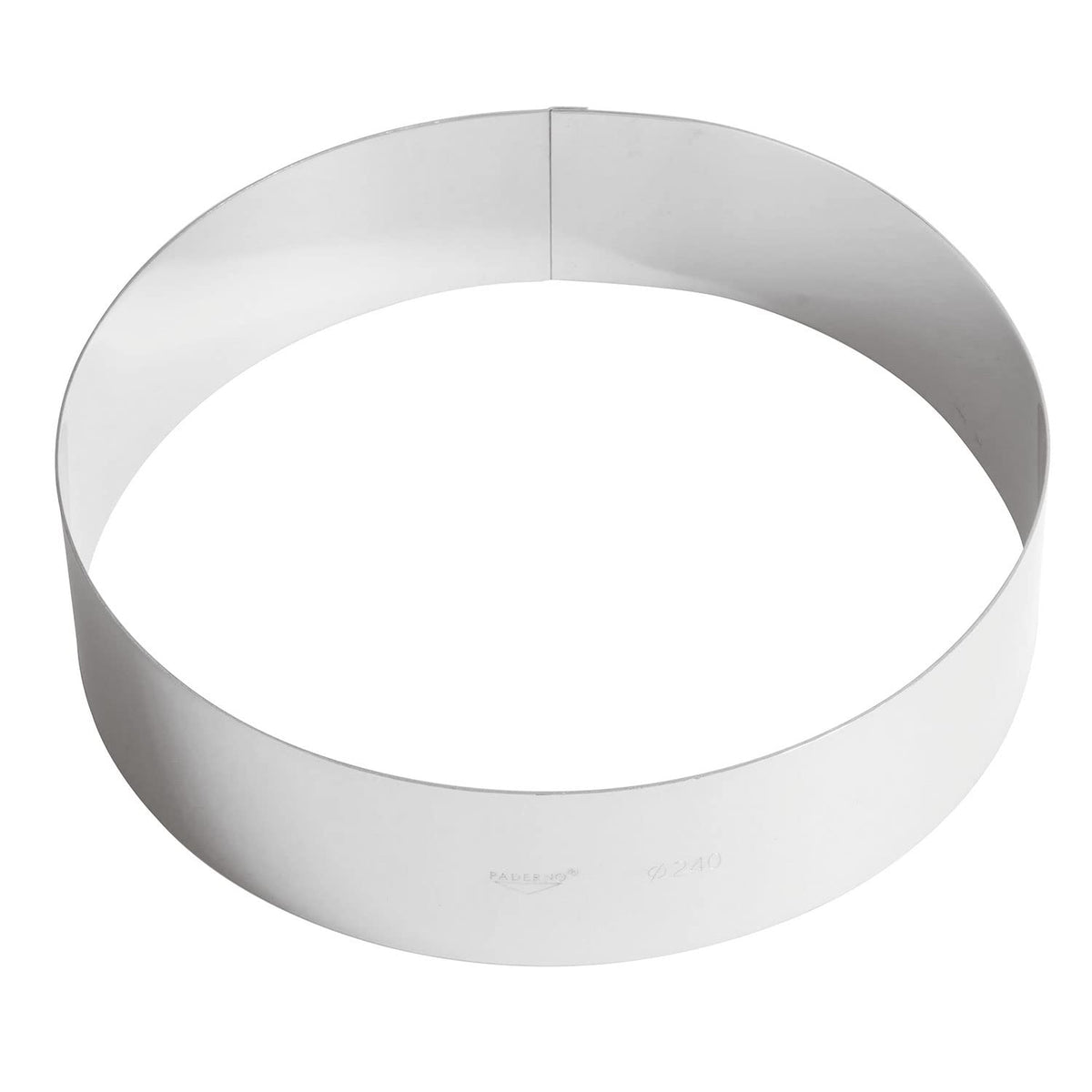 Ring Cakes up to 24 " by PADERNO – Diametro 24 cm, 24 inches, Stainless Steel, Gray, Model 47534-24