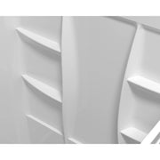 White Acrylic Shower Wall Surround by Elegant Lighting by Lighting Design – Acrylic, White, Model SW1016036GW