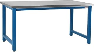 BenchPro KN45117-LBFr-34 45 x 117 in. Kennedy Workbenches with Stainless Steel Top Light Blue
