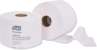 Essity TRK106390 Premium Bath Tissue Roll with OptiCore44; Septic Safe44; White