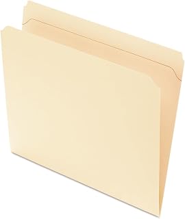 Pendaflex Reinforced-Top File Folders, Letter Size, Manila, Straight Cut, 100/BX (R752) | (Pack of 5)