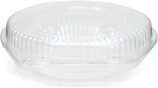 DFI 6" Pie Container with Locked Hinge Lid, LBH-601, Clear, 7" x 2.125" Depth | 350/Case