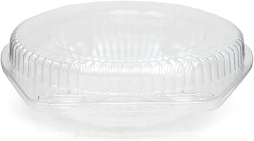 DFI 6" Pie Container with Locked Hinge Lid, LBH-601, Clear, 7" x 2.125" Depth | 350/Case