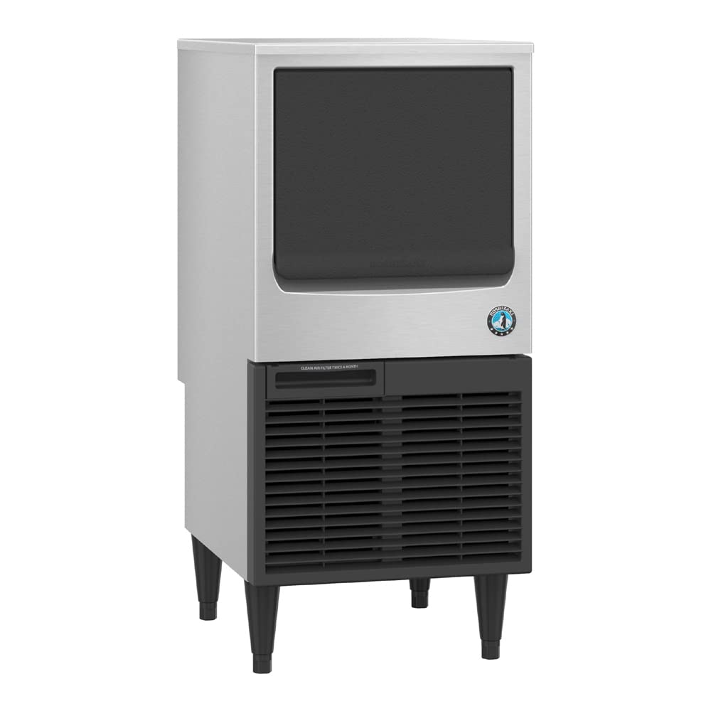 KM-81BAJ 17.75-Inch Air-Cooled Undercounter Crescent Cube Ice Machine Maker with 38 lb. Storage Capacity by HOSHIZAKI – 38.0 pounds, Stainless Steel, Model 1145-00370