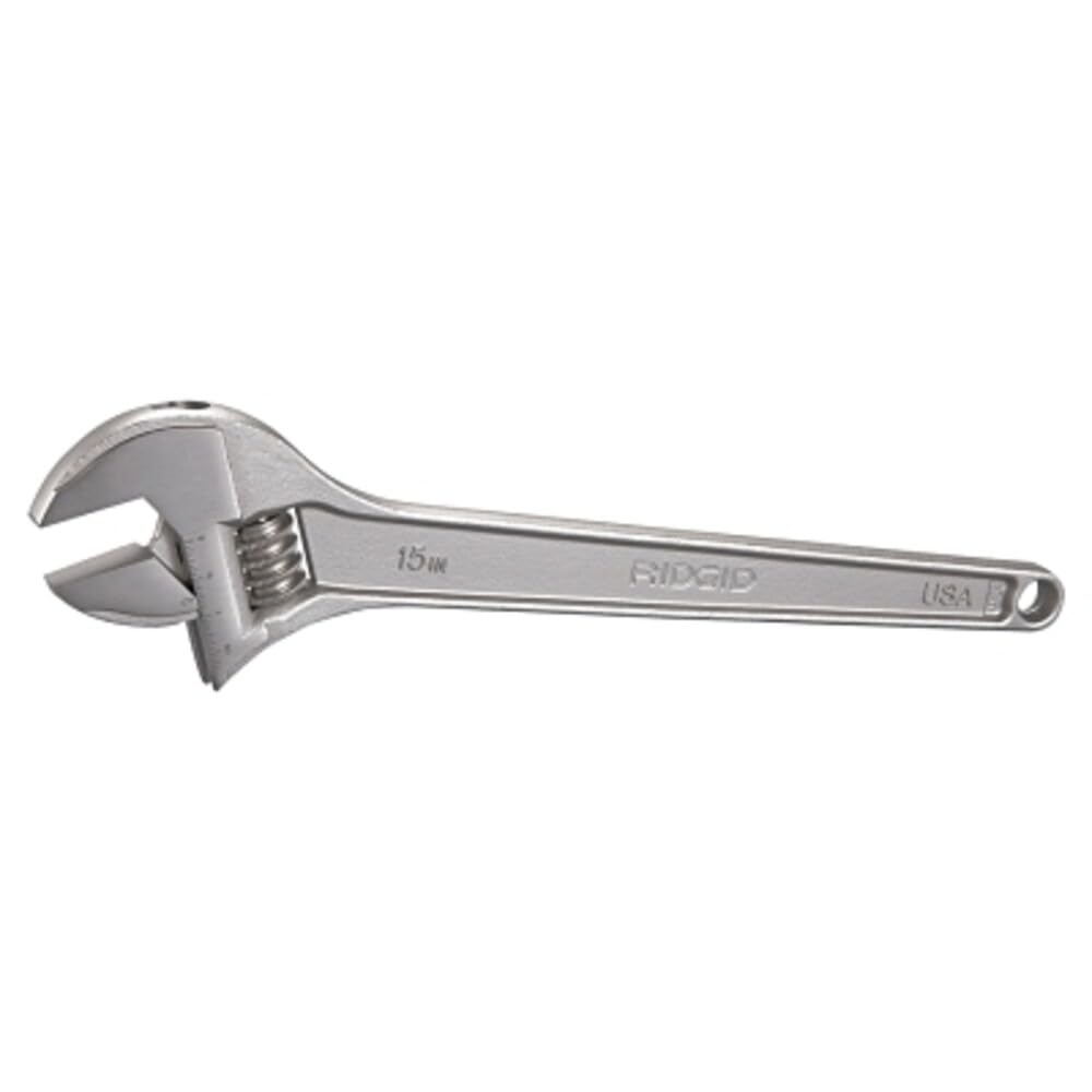 765 Adjustable Wrench by RIDGID – Small, Alloy Steel, Silver, Model 86922