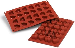 Flexible Silicone Bakeware: Passion 0.54 Oz, 1.45" x 1.42" x 0.9" High, 24 Cavities by Silikomart