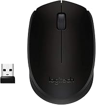 Logitech M170 2. 4GHz Wireless 3-Button Optical Scroll Mouse W/Nano USB Receiver (Black) (Renewed)