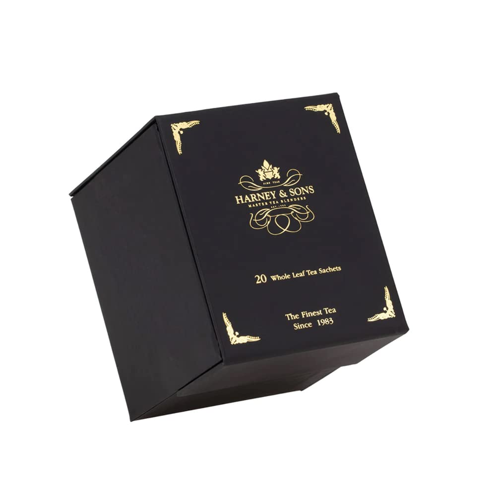 Heritage Wrapped Sachet Sampler Box by Harney & Sons – 1 Gift, Paper, Gift, Pack of 20, Model Harney & Sons Heritage Wrapped Sachet Sampler Box, 20 wrapped sachets