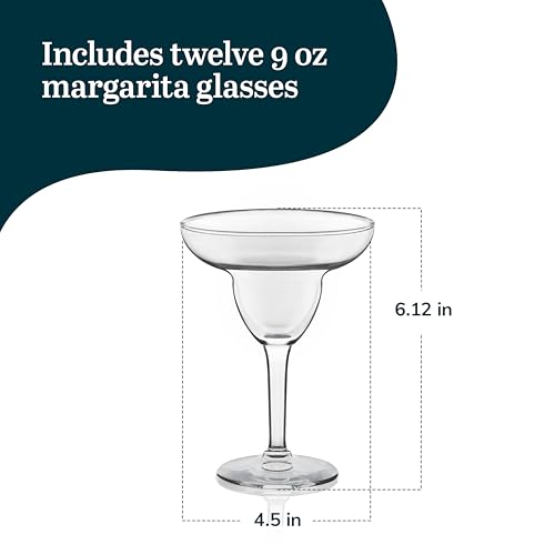 Libbey Margarita Stemed 12 / 9 oz / Party Set Margarita Glasses