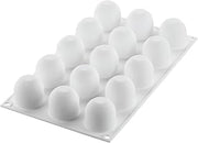 Silikomart Dome 40 Silicone Mold with 15 Cavities, Each 1.57 Inch Diameter x 1.57 Inch High