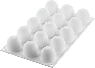 Silikomart Dome 40 Silicone Mold with 15 Cavities, Each 1.57 Inch Diameter x 1.57 Inch High