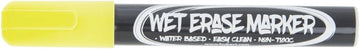 HUBERT Bright Yellow Wet Erase Medium Point Marker