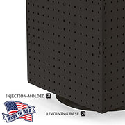Azar Displays Pegboard + Hooks / Black / 14" x 14" x 21" Pegboard Hooks